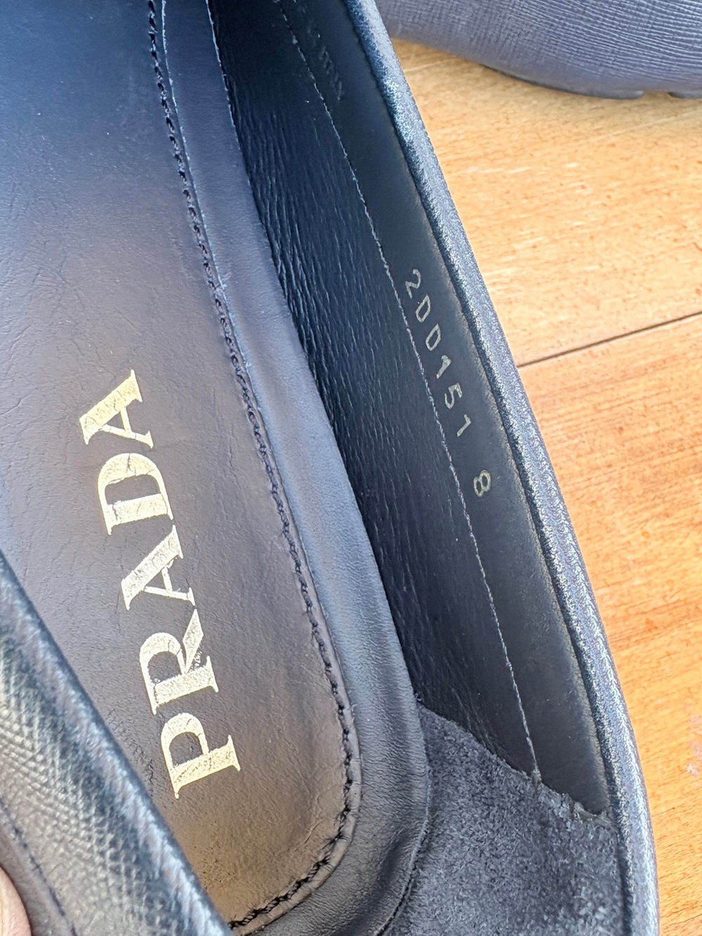 Prada Black Saffiano Leather Penny Loafers for Men - Picture 6 of 6